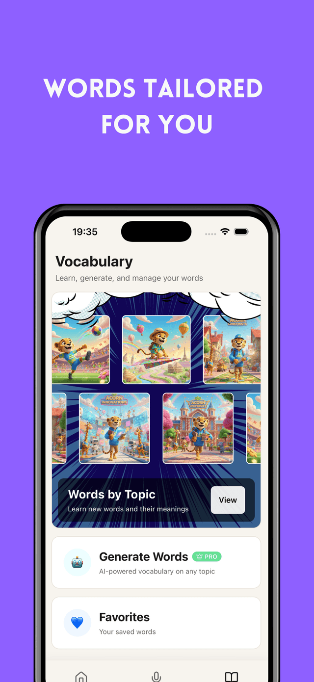 AI-generated vocabulary